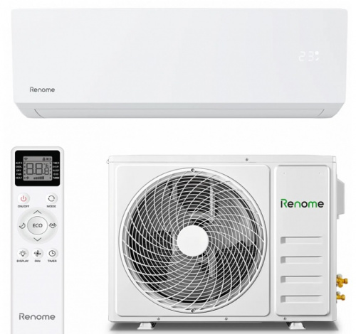 Кондиционер настенный (сплит-система) Renome Unica RN-IUNW07ME инвертор белый