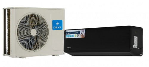 Кондиционер настенный (сплит-система) DEXP AC-CDW12INV-B (Wi-Fi) инвертор черный