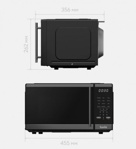 Микроволновая печь Tuvio MW16BB черный