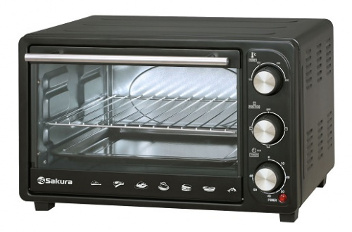 Электропечь Sakura SA-7025B черный
